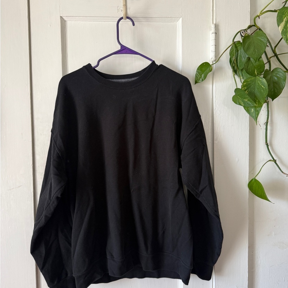 Athletic Works Black Crewneck Sweatshirt XL